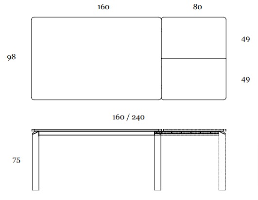 Ellipse Extensibile 160